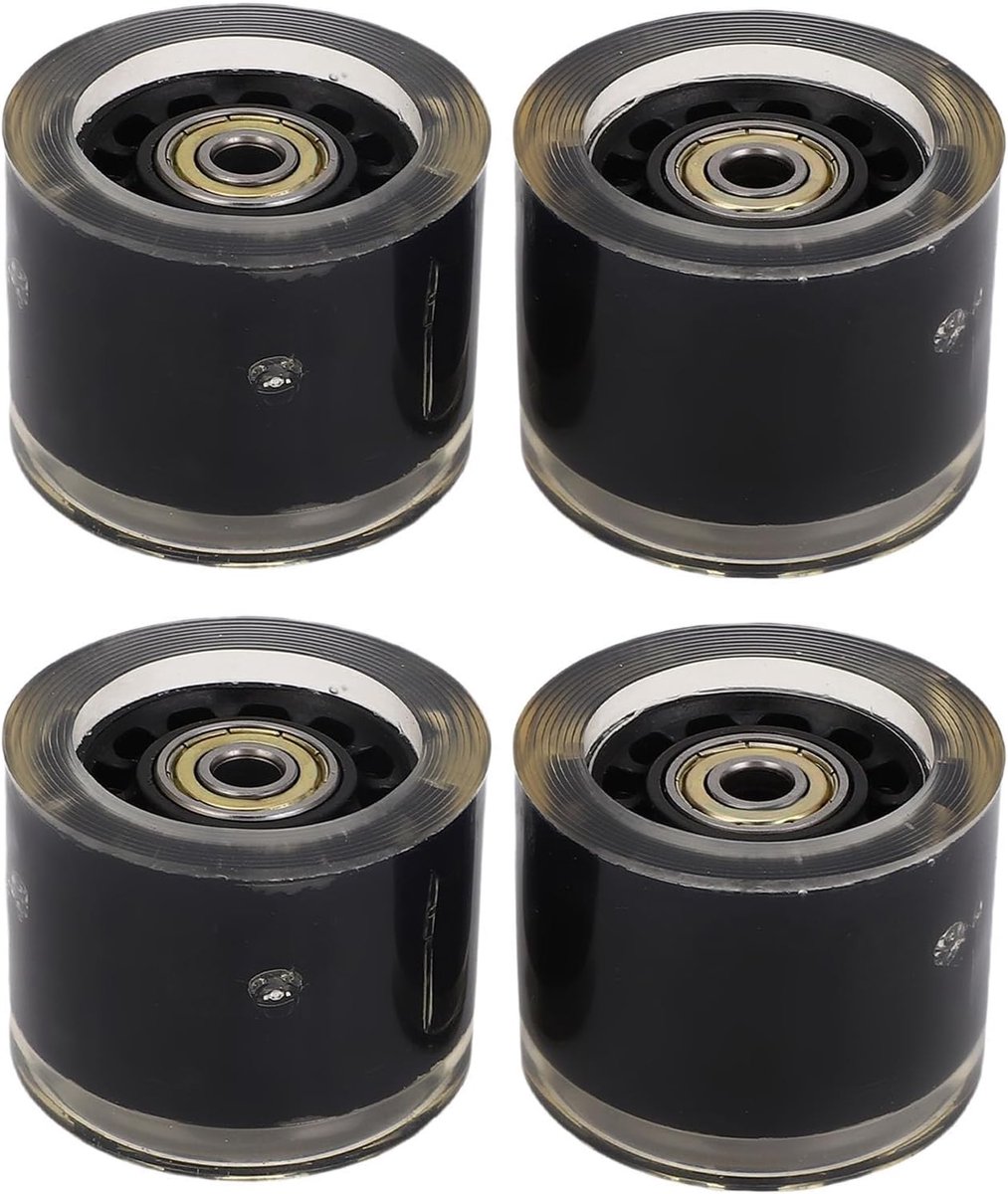 skateboardwielen met lagers longboard wielen stabiel glijden magnetische kern effect 55x45mm zwart