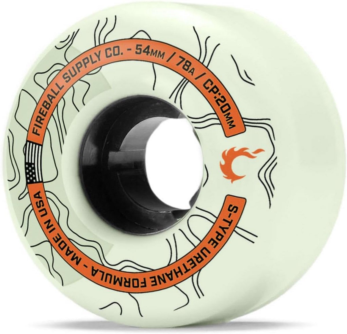 Skateboardwielen Set - Cruiser Wielen - Soepel Rijden - Zachte Urethaan Formule - 54 mm - Salie Skateonderdeel kopen online
