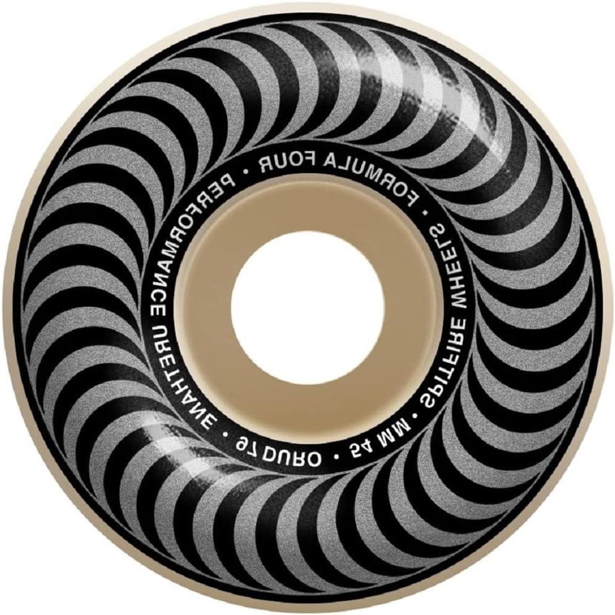 Skatewielen Classic - Wielen Set - Skateboarden - F4 Side Cutout - 54 mm - Natuurlijk Skateonderdeel kopen online