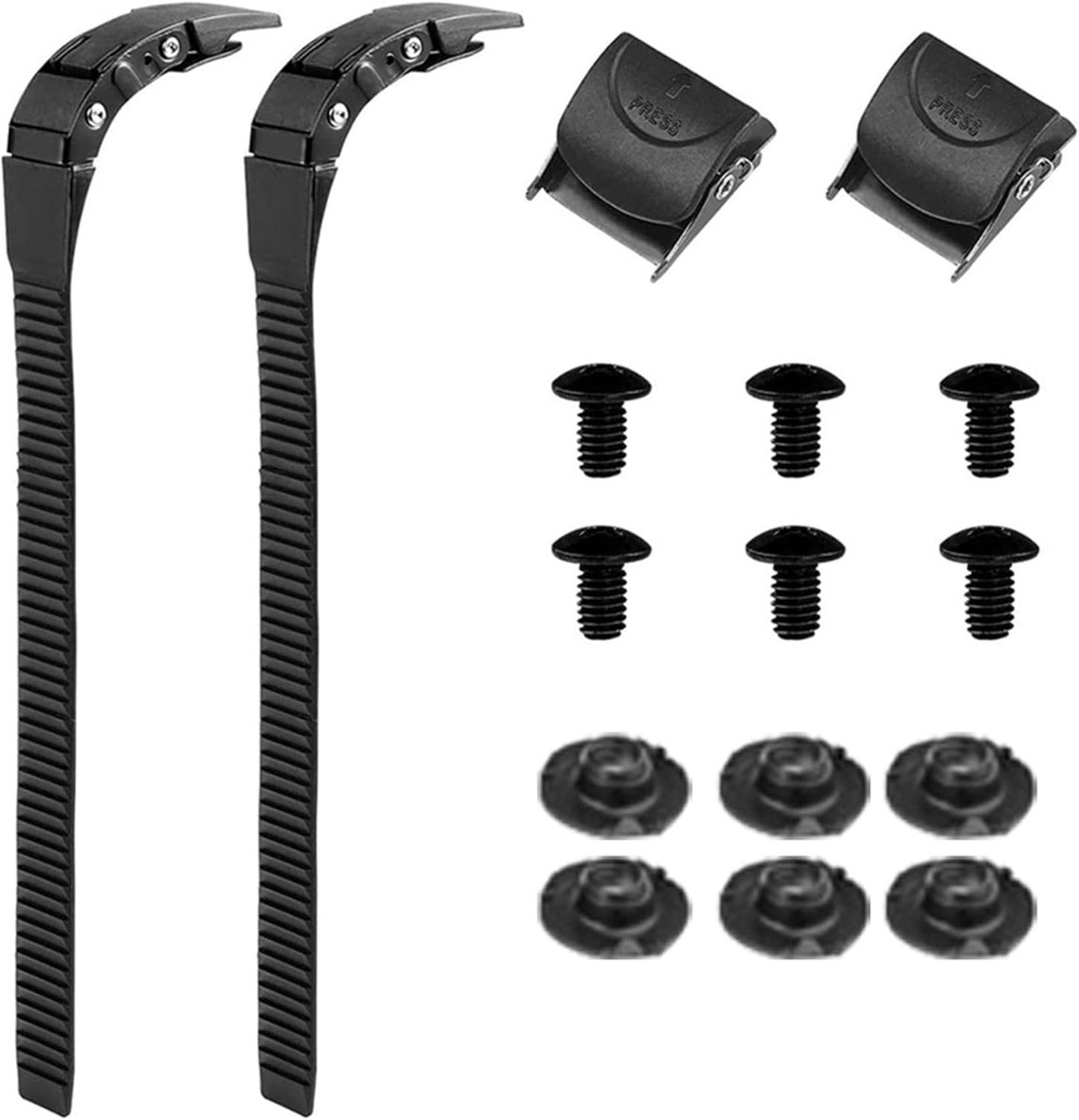 Skeeler Gespen Set - Onderdelen Vervangen - Snel Repareren - Duurzaam Materiaal - 25.5 cm Lengte - Zwart Skateonderdeel kopen online