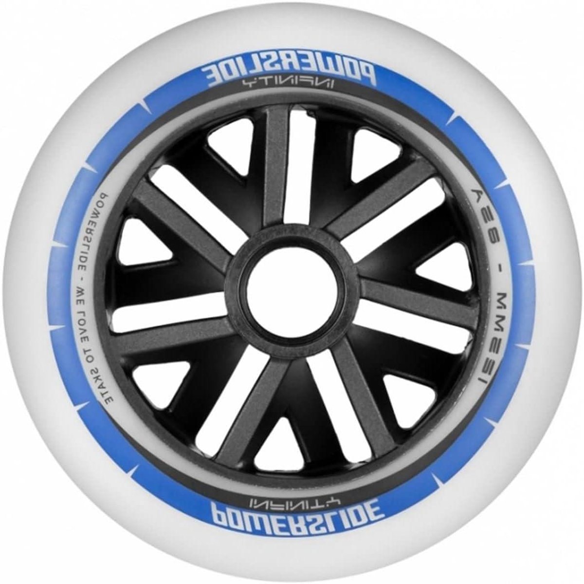 Skeelerwiel - Vervangwiel - Sportief Gebruik - Duurzaam Materiaal - 125mm/85a - Zwart Skateonderdeel kopen online