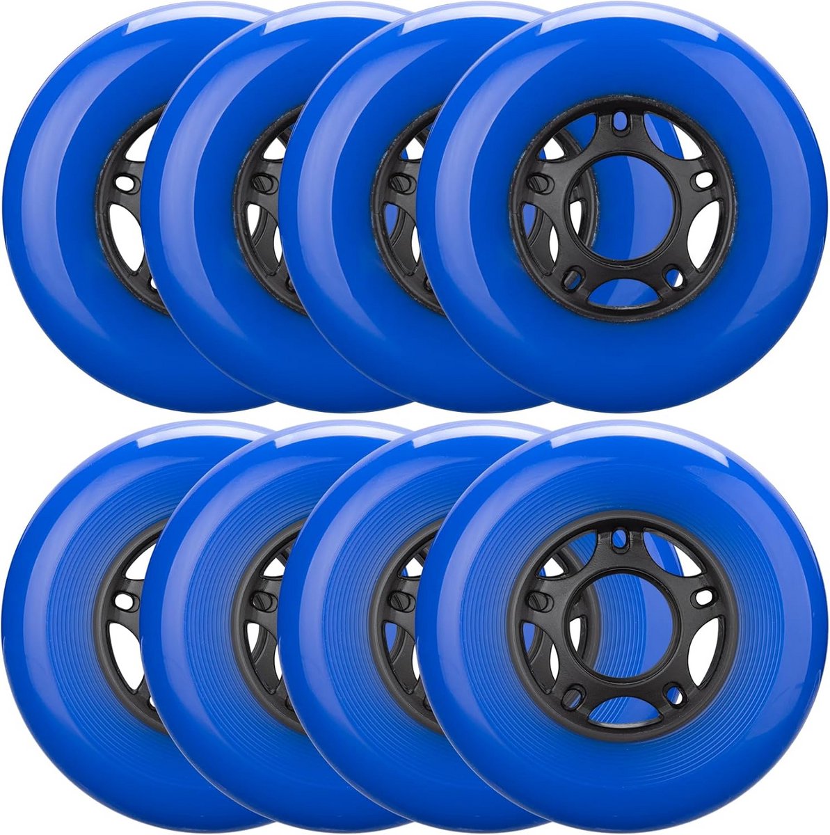 Skeelerwielen Set - Rolwielen Vervanging - Outdoor Indoor Gebruik - Duurzaam Polyurethaan - 70 mm - Blauw Skateonderdeel kopen online