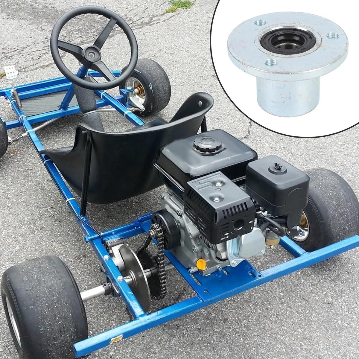 snelshoppen 2 stuks 17mm atv voorwielnaaf go kart wielnaaf utv met lagerafdichting voor go kart atv karting utv quad fiets