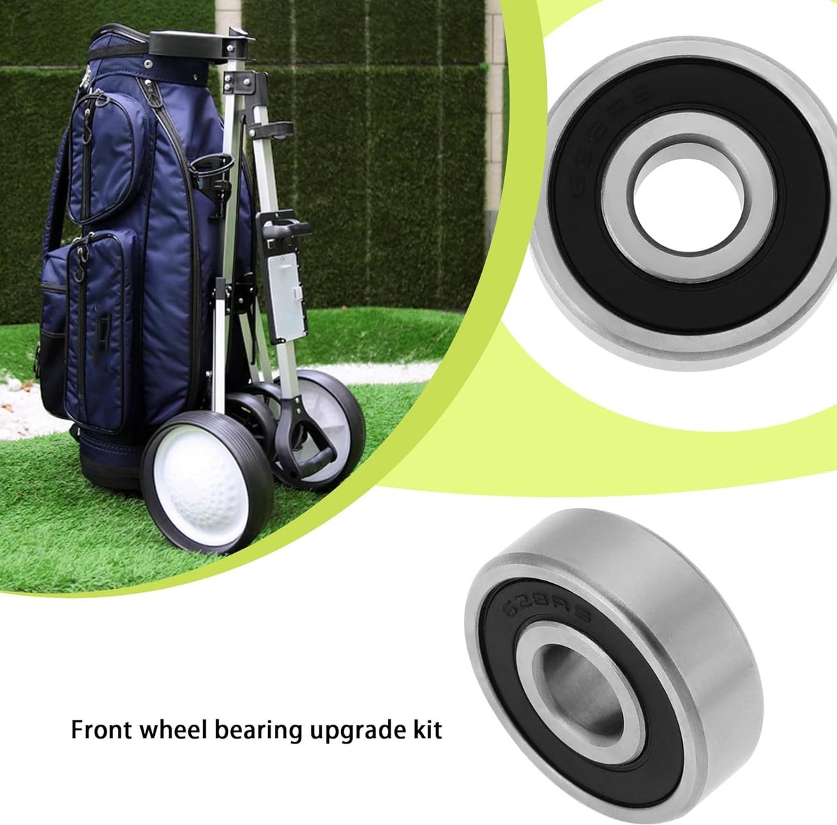 SnelShoppen - 2 Stuks Dubbel Sealed Wiel Lagers 8x24x8mm Geschikt voor Elektrische Golf Trolleys - Hoogwaardige Lagermaterialen voor PowaKaddy Vervang Buitenspeelvoertuigaccessoire kopen online