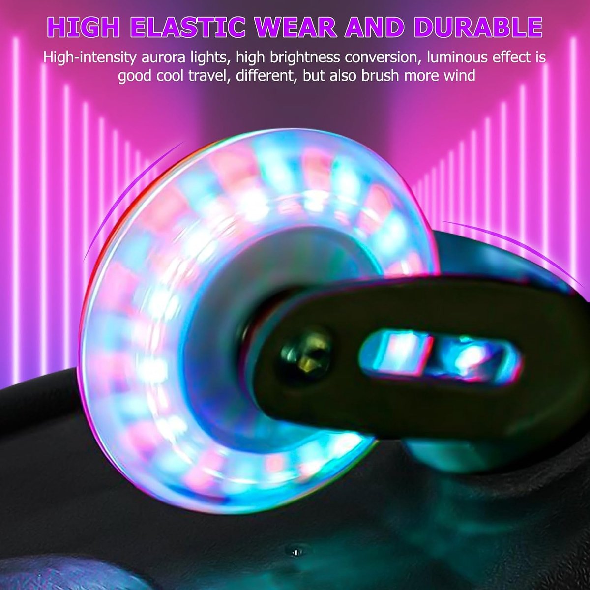SnelShoppen - 2 Stunt Scooter Wielen 120 mm met Luminescentie en ABEC-9 Lagers - Schokabsorberende Vervangwielen voor Kickscooter - Aluminium en PP Ma Step kopen online
