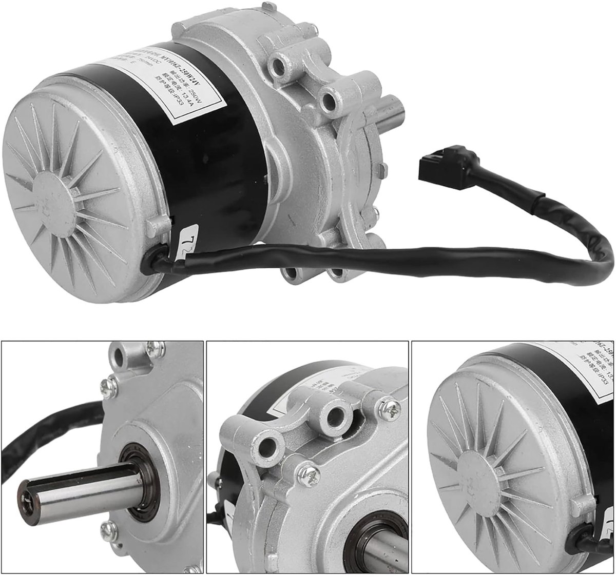 snelshoppen 24v 250w borstelloze elektrische motor 75r min laag toerental hoge koppel stille professionele metaal borstelmotor voor elektrische ro