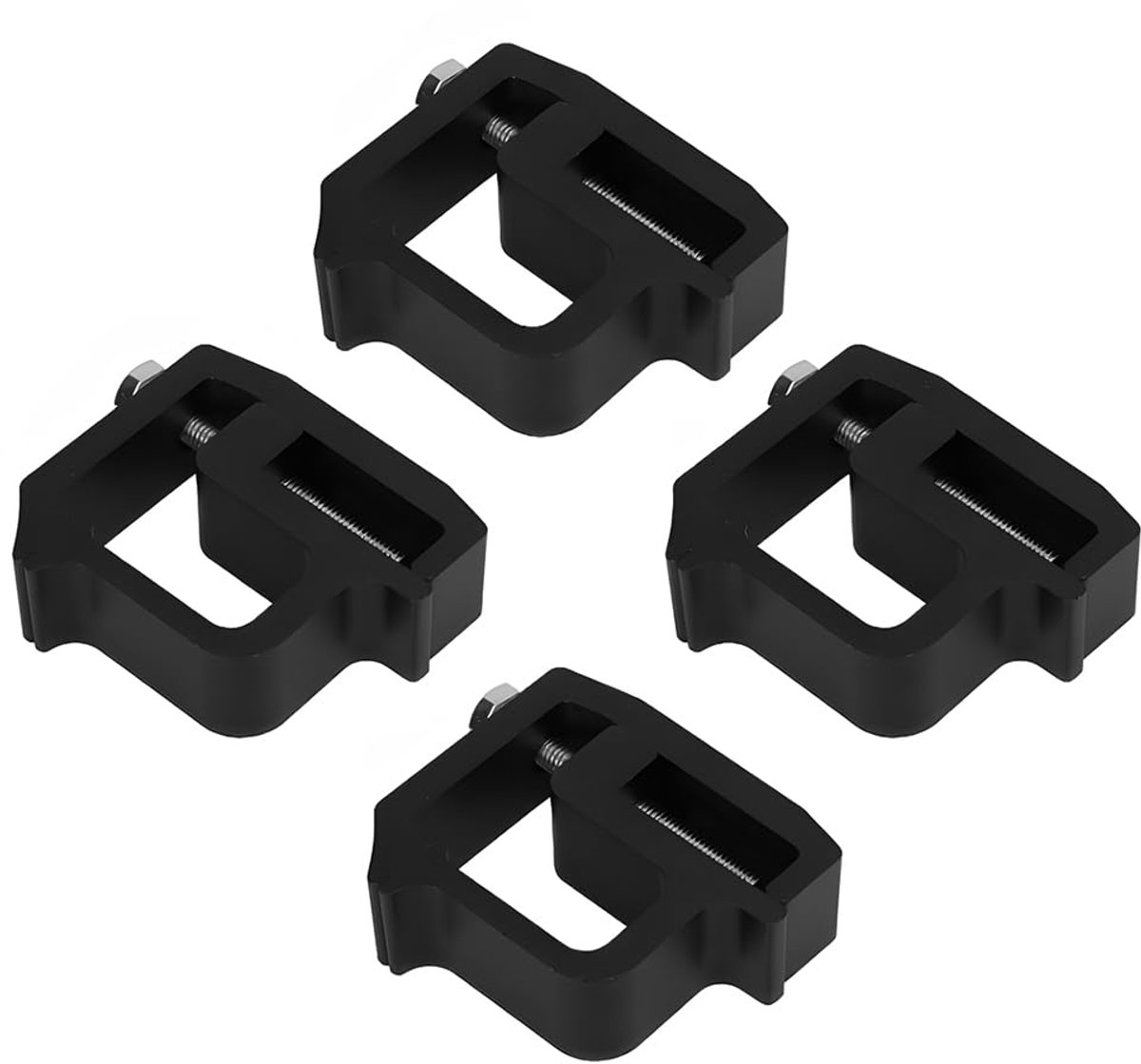 SnelShoppen - 4 Pcs Universele Truck Montageclips, Truck Dekklep Bevestigingsclips, Zwarte Aluminium en IJzer Klemmen voor Truck Klem Toppers Skateonderdeel kopen online