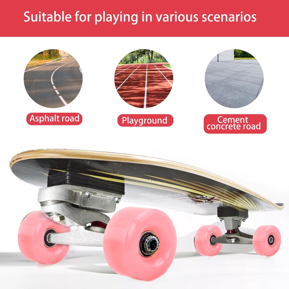 snelshoppen 4 stuks dubbele rij skate wielen accessoires quad skate vervanging skateboard wielen met lagers roller skates wielen 58x32mm pu slij
