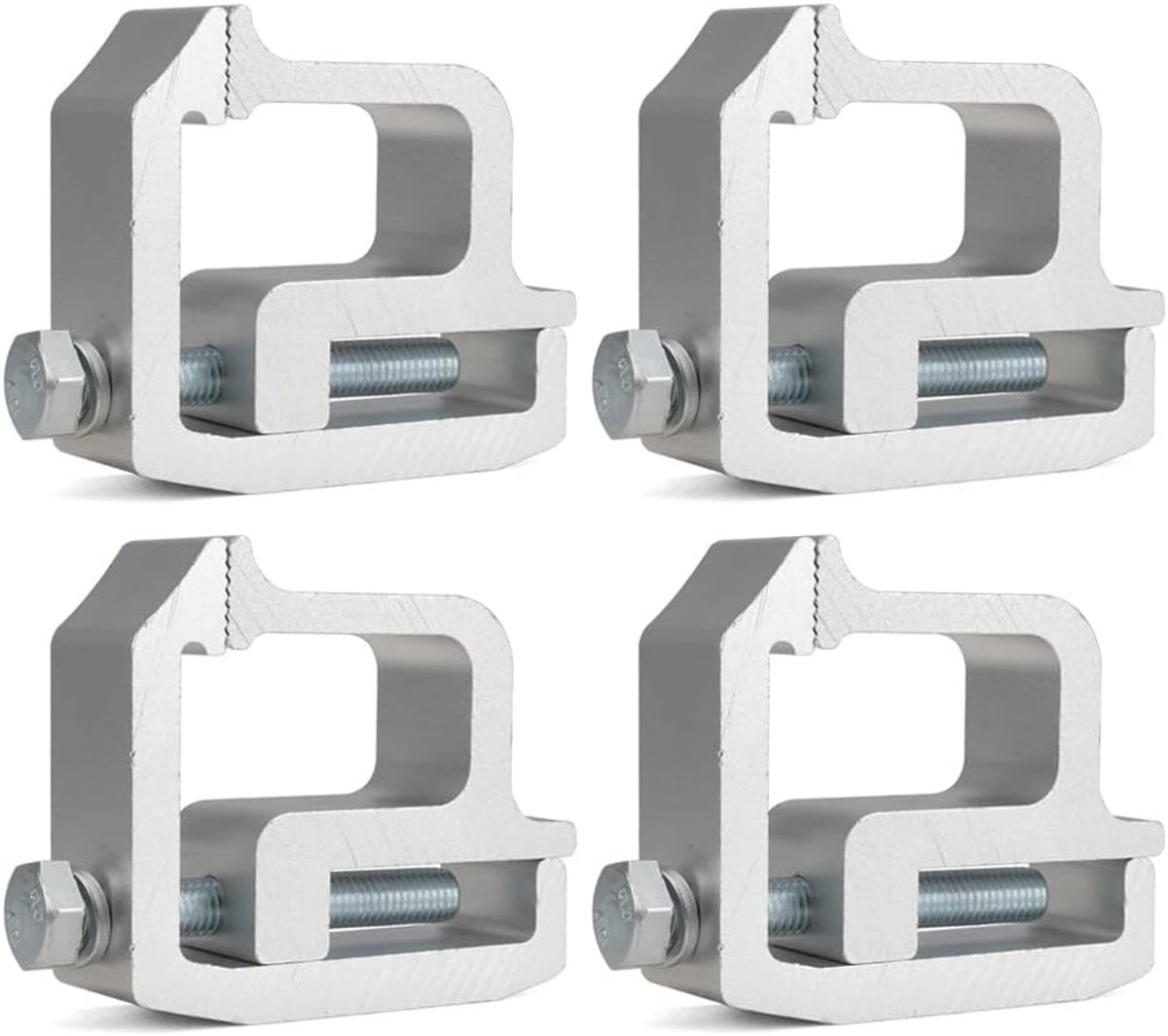 SnelShoppen - 4 Stuks Truck Cap Montage Klemmen voor Truck Bed Rack en Truck Canopy Beugels - Zilver, Corrosiebestendig, Hoogwaardige Metaal, Duurzaam Skateonderdeel kopen online