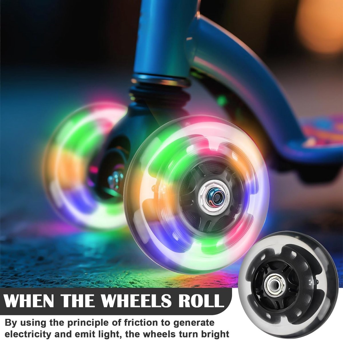 snelshoppen 4 x scooter wielen 2 x 120 mm 2 x 80 mm stunt scooter vervangwielen hoge kwaliteit pu met aluminium naaf voor stunt scooters