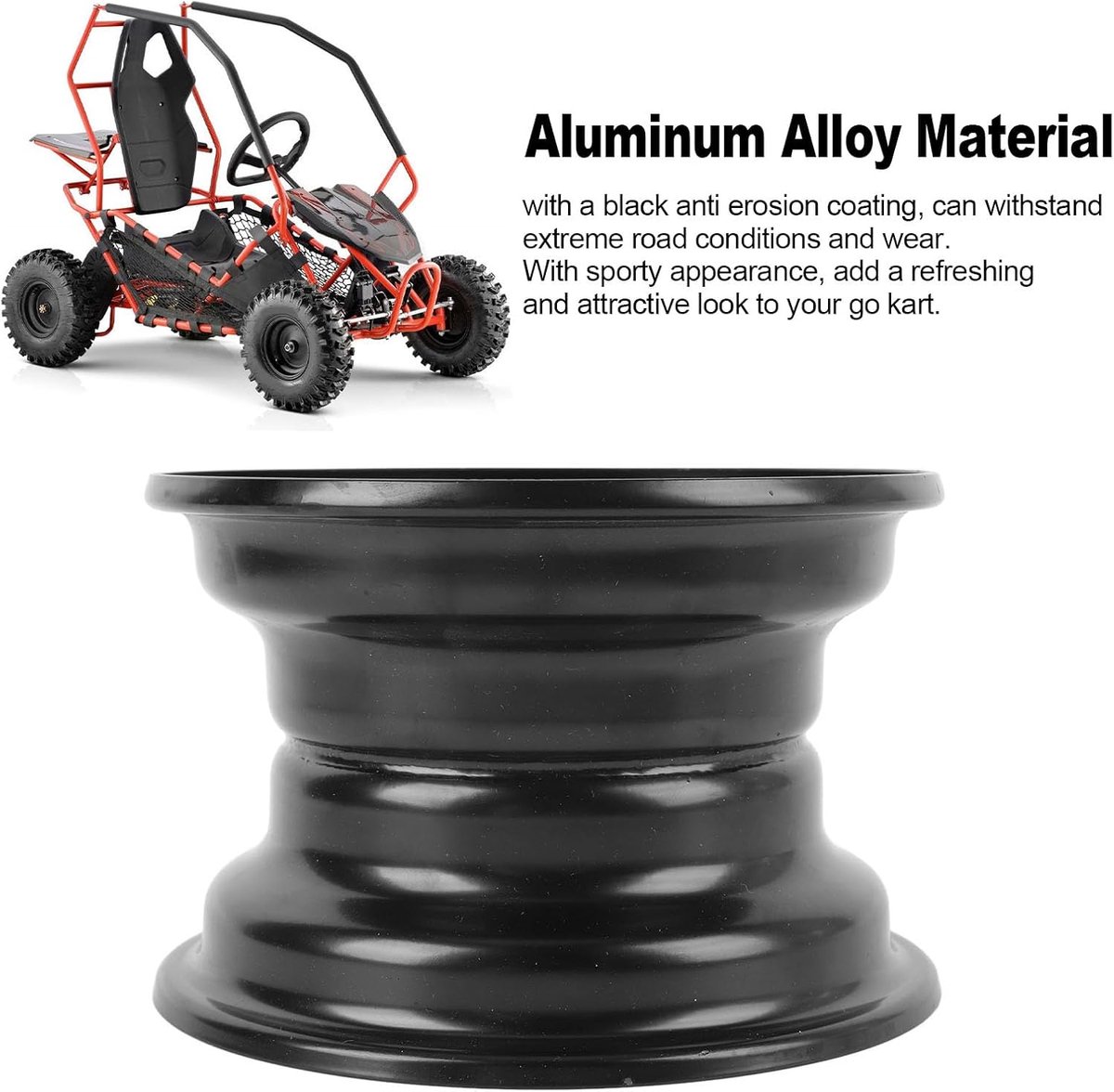 SnelShoppen - 6 Go Kart Wielen, 145/70-6 Vervangende Velgen voor 6 Inch Hubs van Go Karts, ATV's, Quads, Dirt Bikes en Maaiers - Eenvoudige Installati Buitenspeelvoertuigaccessoire kopen online