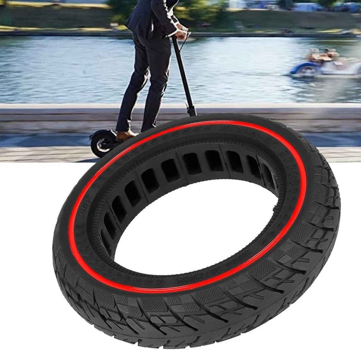 SnelShoppen - 8.5 Inch 8 1/2 * 2 (50-134) Massieve Banden voor Elektrische Steps VSETT 9 & 9+/ZERO 9 - Duurzaam Rubber - Betrouwbaar en Geschikt voor Buitenspeelvoertuigaccessoire kopen online