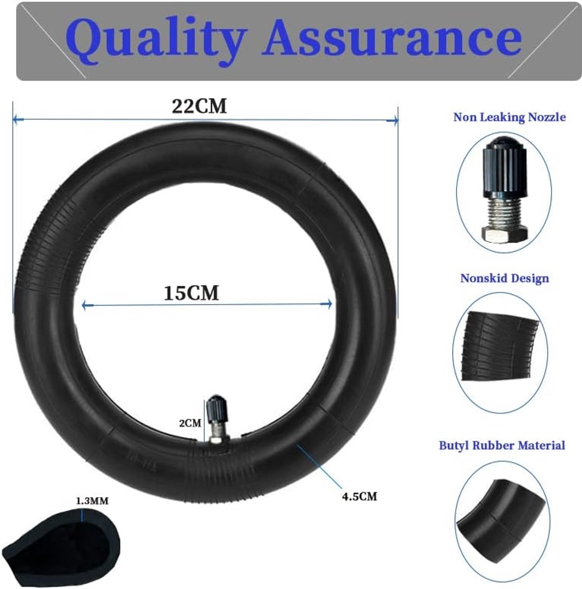 snelshoppen 8 5 inch e scooter binnenband set van 2 butylrubber hittebestendig voor xiaomi m365 dikke binnenband ideaal voor elektrische scoot