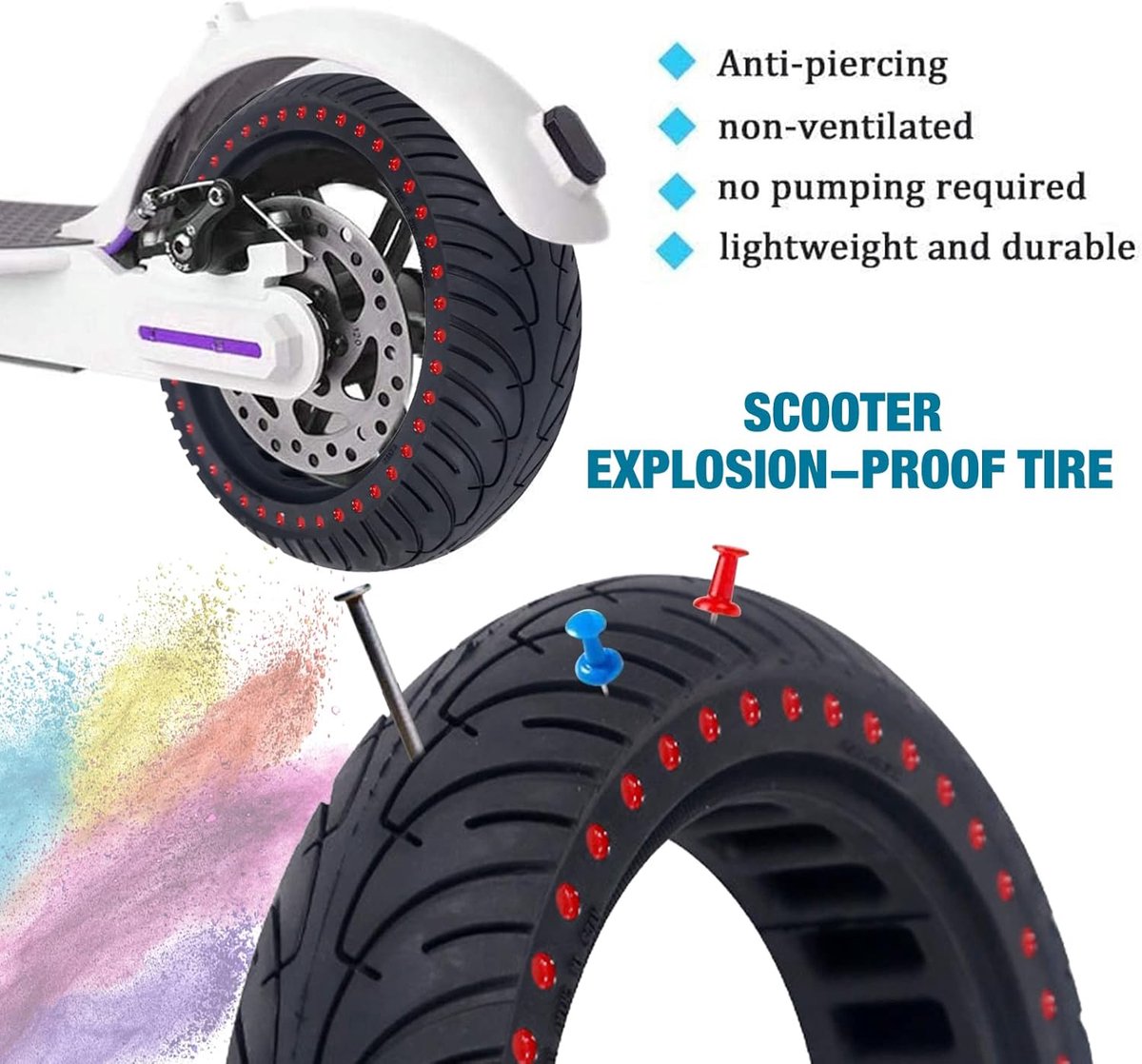 snelshoppen 8 5 inch elektrische step volledige band lekvrije 8 1 2 rubber banden voor elektrische scooter compatibel met xiaomi steppen universe