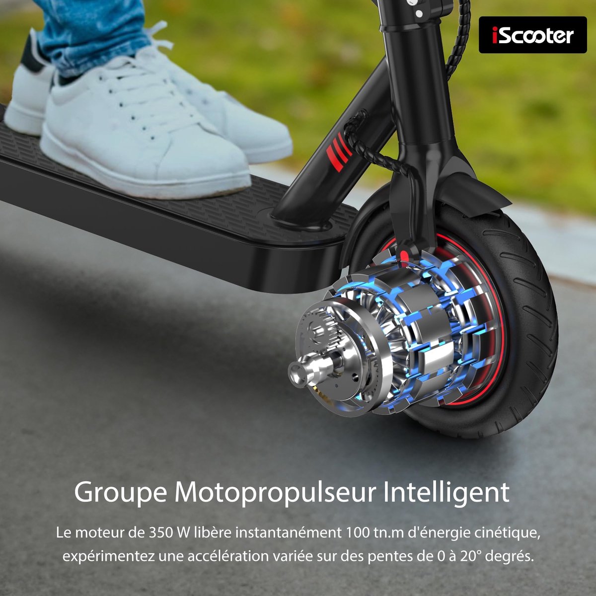 SnelShoppen - 8,5 inch elektrische step voor volwassenen, opvouwbare e-step 350W, max. 25 km/u, dubbele remmen, 3 snelheidsmodi, tot 100 kg, ideaal vo Step kopen online
