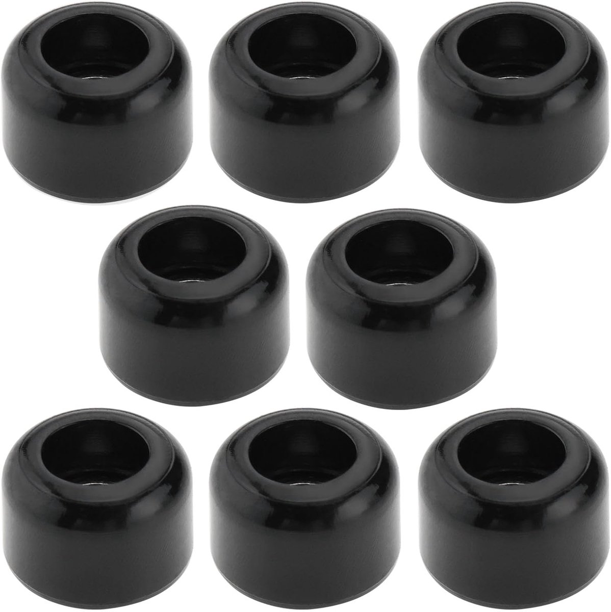 snelshoppen 8st polyurethaan cnc toetsenbord lager wielen professionele mini skateboard bal lager wielen voor houten toetsenbord wit zwart 7 5x5 2mm