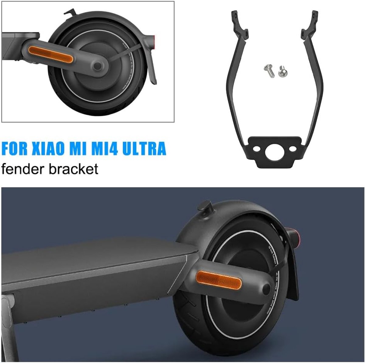 snelshoppen achter fender houder voor elektrische scooter aluminium legering corrosiebestendig vibratie vermindering geschikt voor mi4 modifica