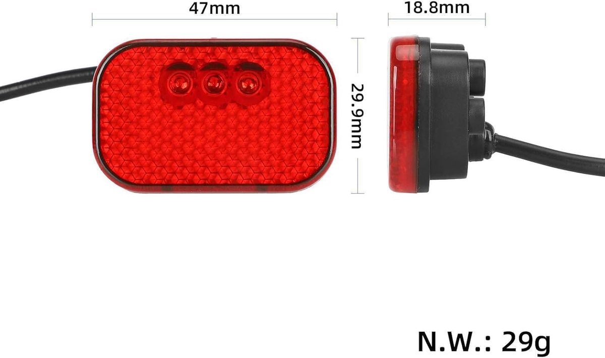 snelshoppen achterspatbord set voor elektrische scooter met achterlicht en spatbordhouder duurzaam abs pc geschikt voor kugoo kukirin g2 pro db p