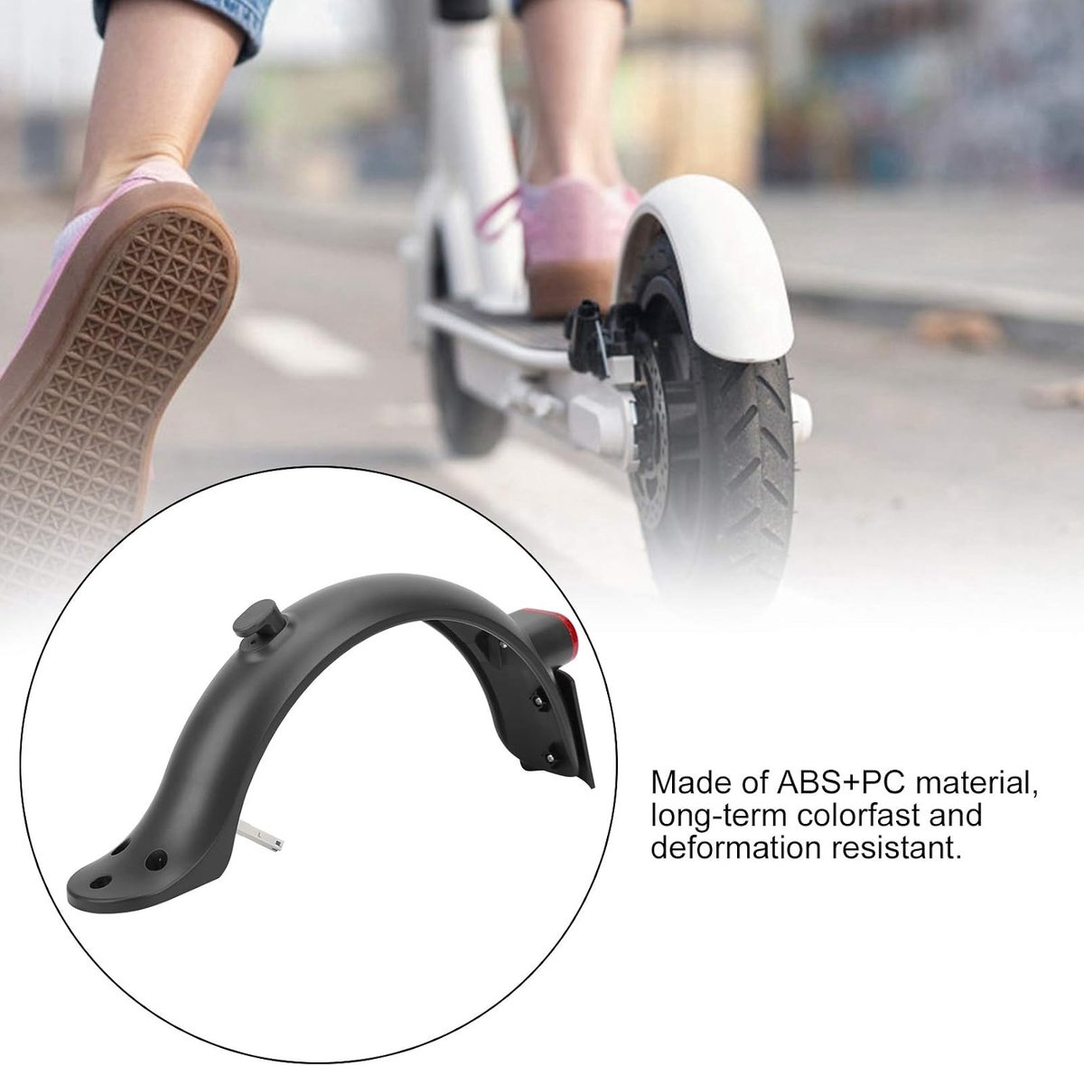 snelshoppen achterspatbord voor elektrische scooter met achterlicht vervangingsaccessoires voor m365 pro 2 duurzaam en eenvoudig te installeren a