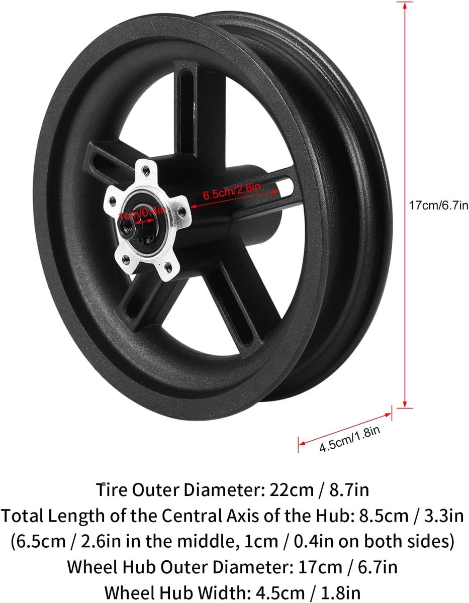 snelshoppen achterwiel scooter 8 5 inch aluminium legering achterwiel assemblage 110mm remschijf vervangingsonderdelen voor m365 pro pro2