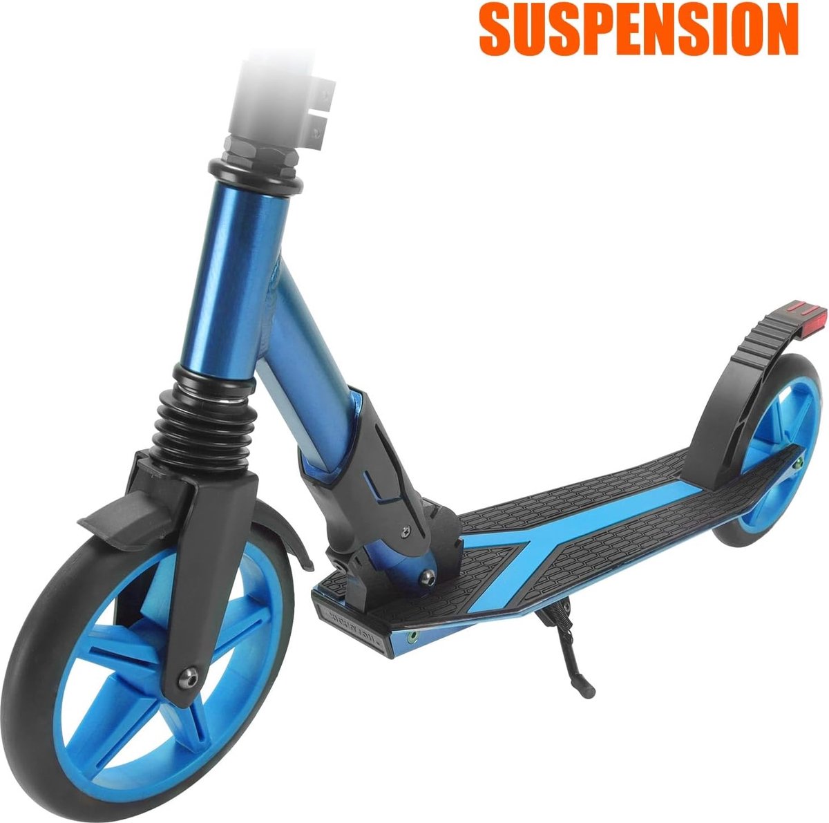 SnelShoppen - Big Wheel Scooter Inklapbaar en Verstelbaar voor Volwassenen en Kinderen, Sportief Blauw, met Standaard, Voorvering en Achterwielrem, To Step kopen online