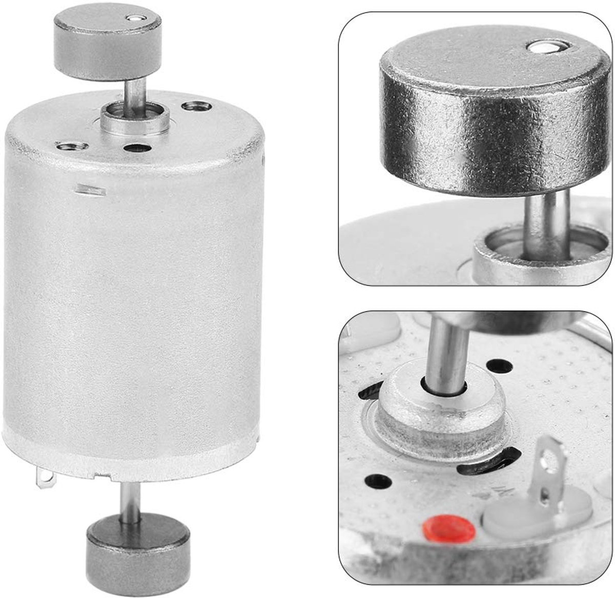 snelshoppen dc 12v dubbele as vibrerende motor met hoge koppel elektrische trillingsmotor met 2 excentrieke draaiwielen lengte 31mm voor modellen