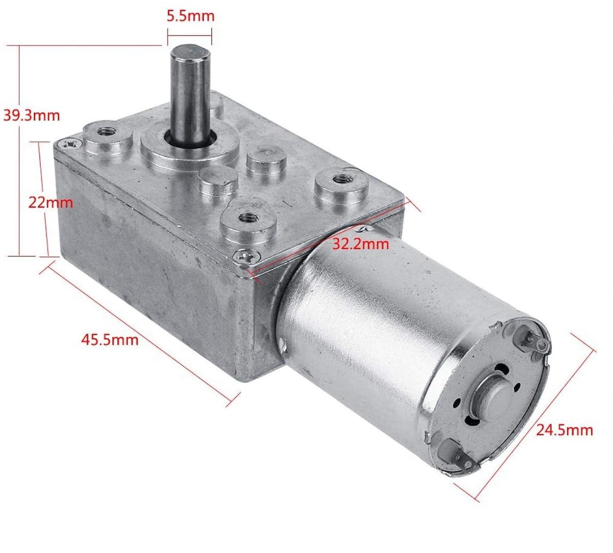 SnelShoppen - DC 12V Elektrische Motor, Omkeerbaar, Hoge Koppel Turbine met Versnellingsbak, 6 R/Min, Robuust en Duurzaam, Voor Hobby en Technische To Speelgoedaccuvoertuig kopen online