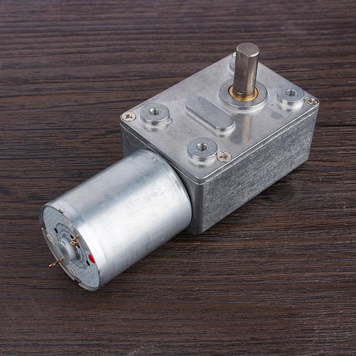 SnelShoppen - DC 12V Omkeerbare Wormwielmotor Elektrische Motor Hoge Koppel Snelheidsreductie Volledig Metaal Geschikt voor 5 6 20 40 62RPM Toepassing Speelgoedaccuvoertuig kopen online