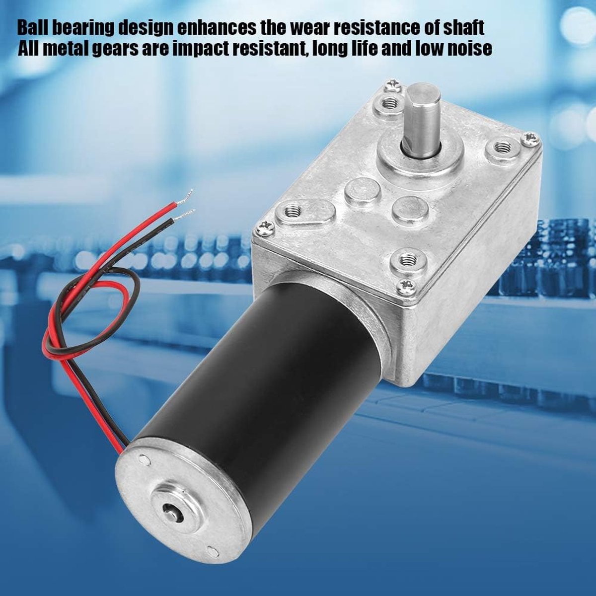 snelshoppen dc 24v turbo worm gear motor omkeerbare elektrische versnellingsmotor met 8mm as en 15rpm voor diverse toepassingen