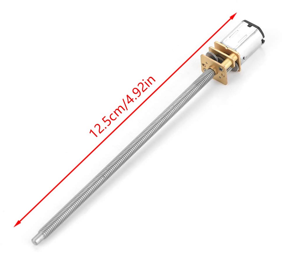 SnelShoppen - DC N20 Metaal Snelheidsreductiemotor Zachtloper Micro Elektrische Motor met Lange Uitgangsas M4 x 100mm (6V 30RPM) voor Mechanica en Lif Speelgoedaccuvoertuig kopen online