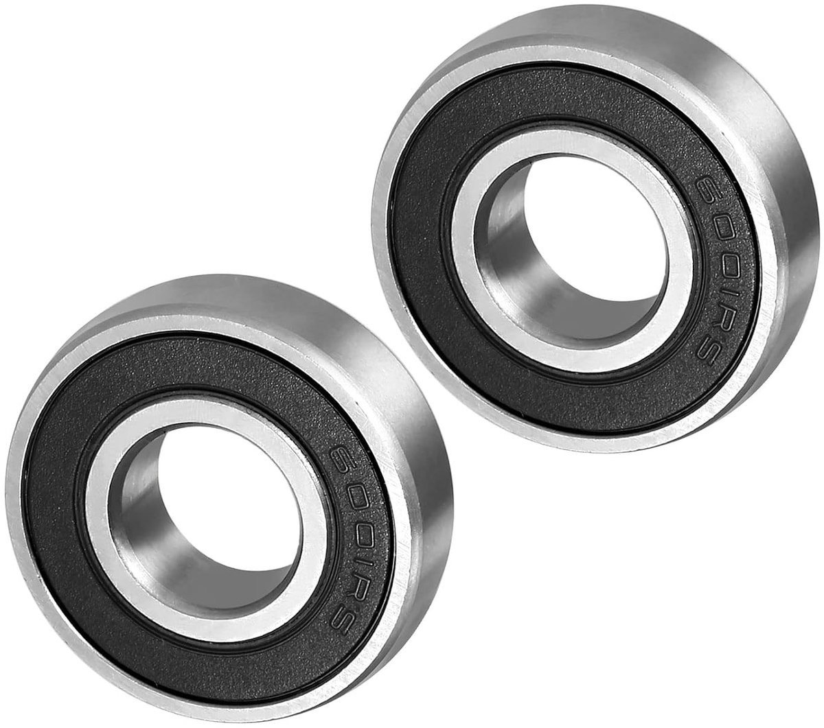 snelshoppen deep groove kogellagers 6001rs 12mm id 28mm ad 8mm dikte carbon staal dubbel afgedicht 2 stuks voor motor skateboard wielen