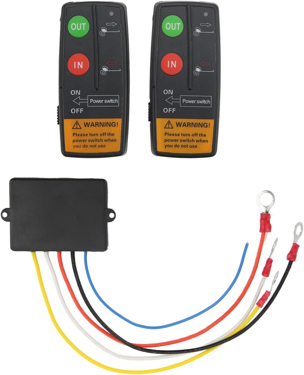 SnelShoppen - Draadloze Winsch Afstandsbediening Kit, Universele Winsch Controller Set voor 12V en 24V Handwinsch, Draagbare ATV Winsch voor Auto, Vra Blokken kopen online