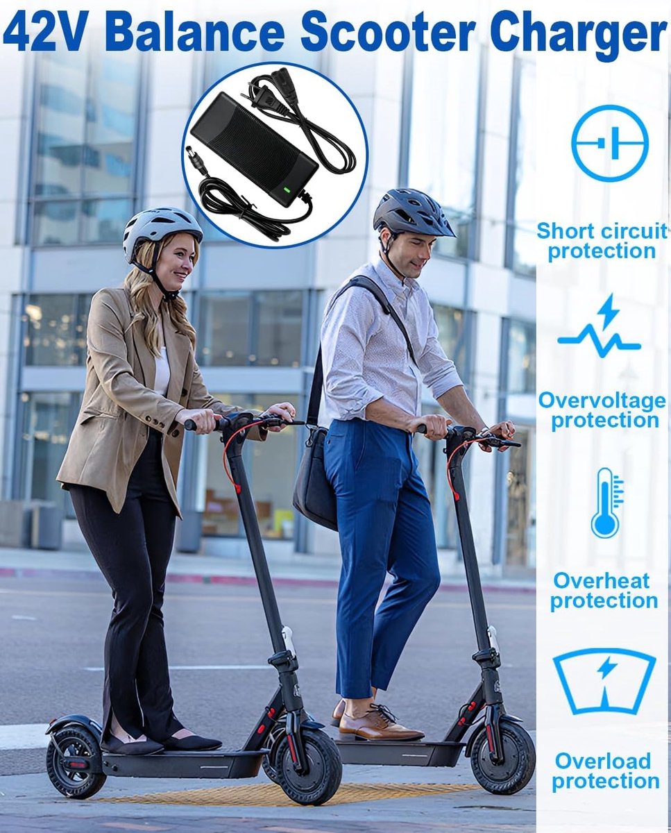 SnelShoppen - E-scooter Oplaadkabel voor M365, Ninebot E25, ES1, ES2, ES3, en meer - 36V Li-ion Oplader voor Elektrische Steps - Compatibel met Divers Buitenspeelvoertuigaccessoire kopen online