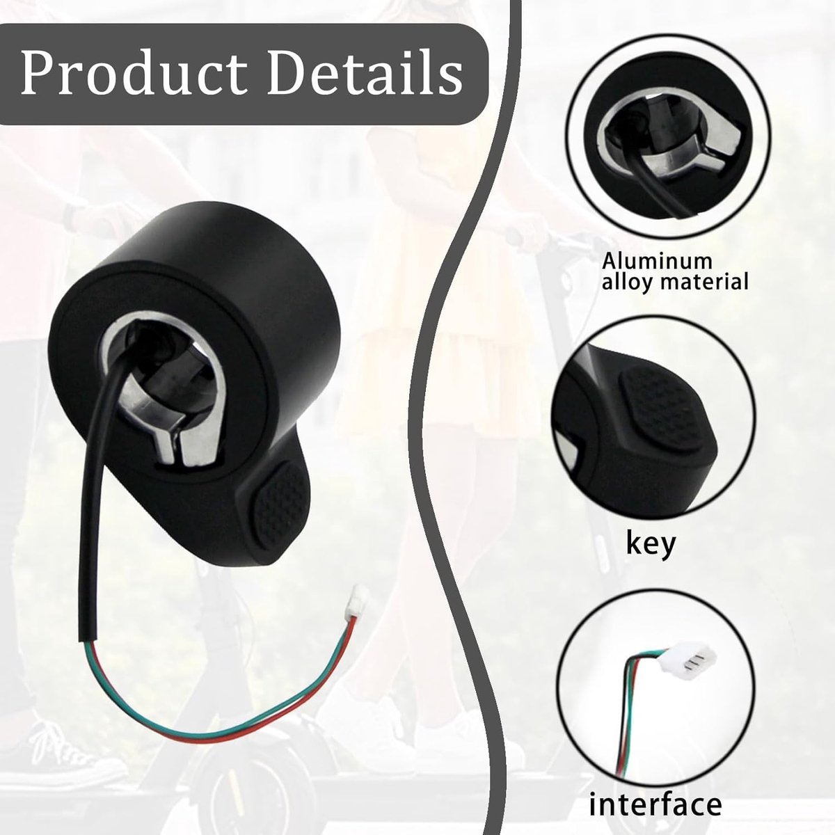 snelshoppen electric scooter accelerator gas control throttle cable voor xiaomi m365 m365 pro duurzaam plastic en aluminium eenvoudige installat