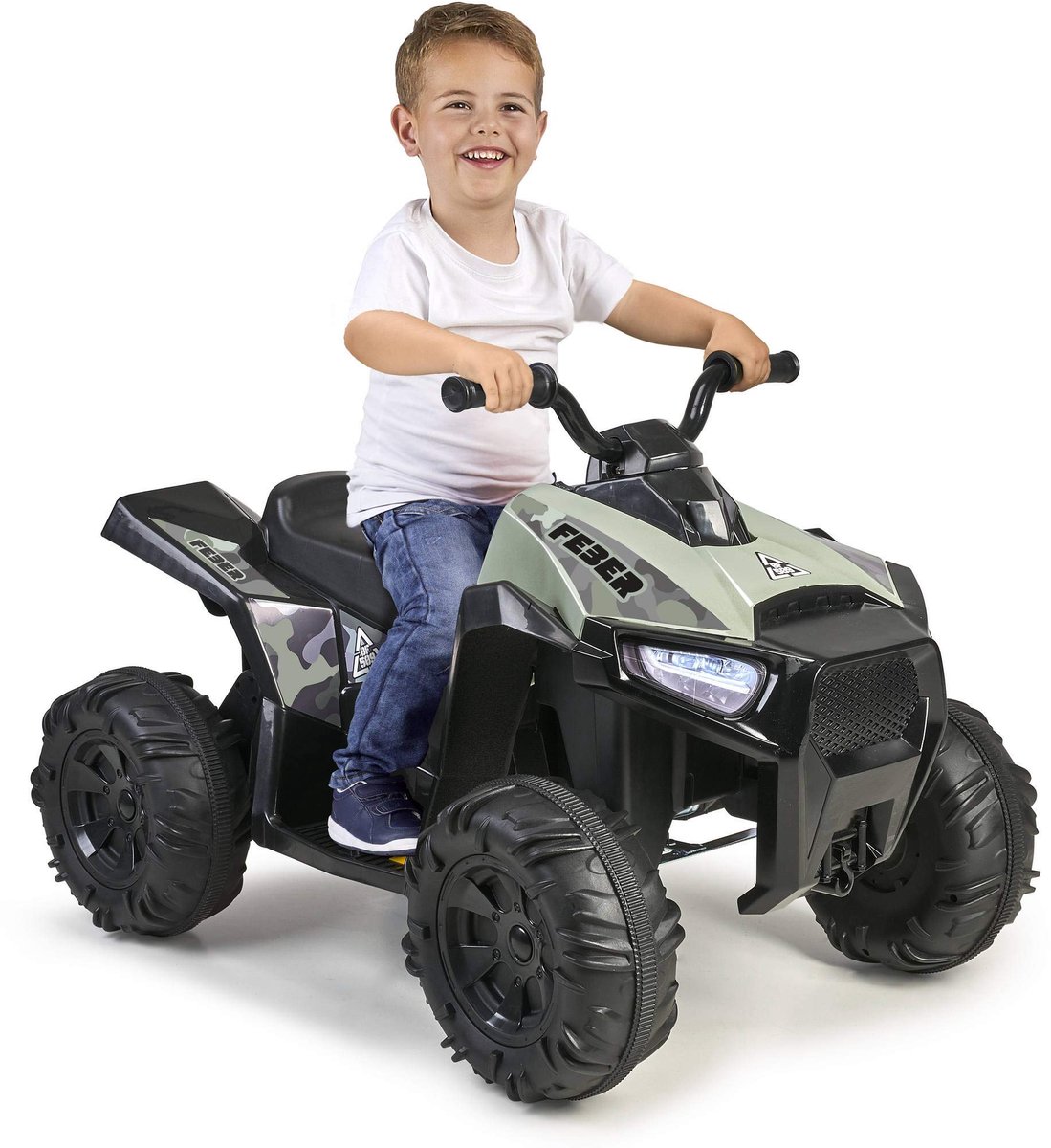 SnelShoppen - Elektrische 12V Quad Boxer voor Kinderen, Brede Wielen voor Stabiliteit, Maximumsnelheid 5 km/u, Geschikt voor Kinderen vanaf 3 Jaar, Av Speelgoedaccuvoertuig kopen online