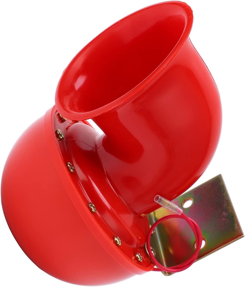 snelshoppen elektrische luchttoeter 150db rood metaal voor auto truck motor boot universele horn met 12v voeding voor feest camping en meer