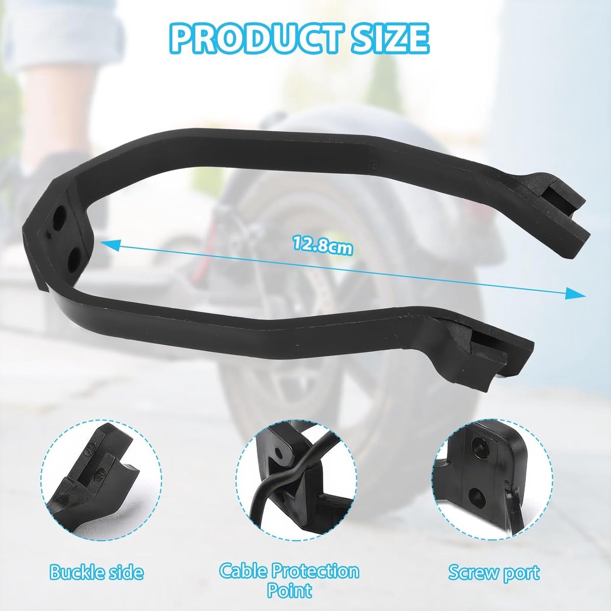 snelshoppen elektrische scooter achter mudguard achterwiel spatbord scooter mudguards vervangset met bevestiging en achterlicht schroeven voor xi