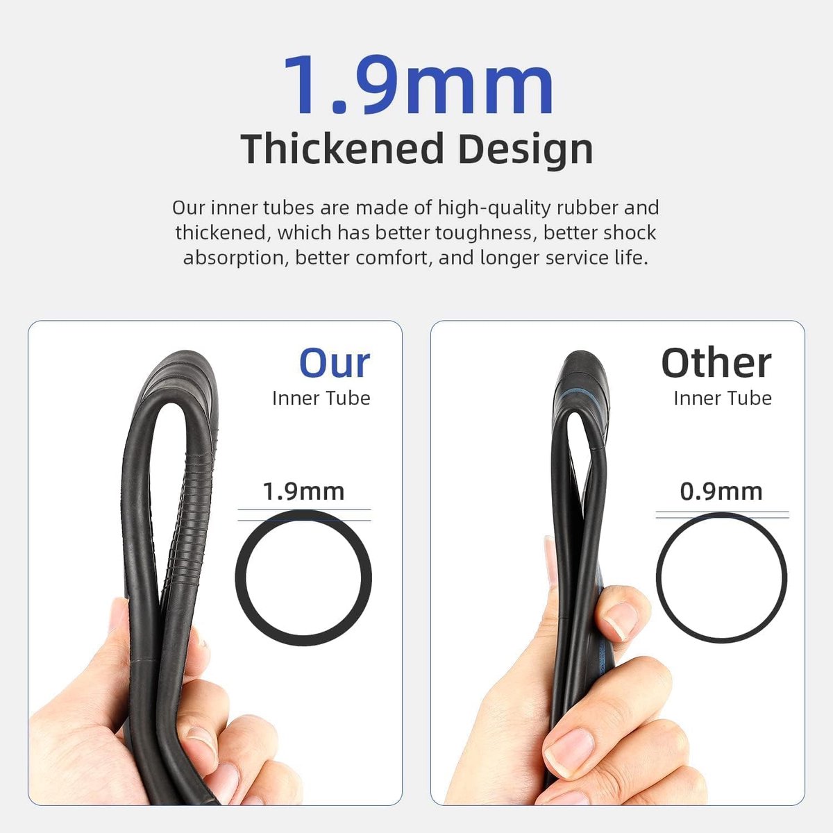 SnelShoppen - Elektrische Scooter Binnenband 60/70-6.5 Inch - Dubbeldikke Slang Vervanging voor Segway Ninebot MAX G30 - Lekvrij en Duurzaam (Pack van Buitenspeelvoertuigaccessoire kopen online