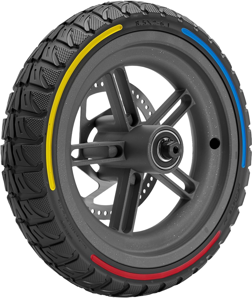 SnelShoppen - Felixstory Scooterwiel 8,5 x 2,0 inch met Schijfrem 110 mm - Lekvrij All-Terrain Band voor Elektrische Steps zoals Gotrax en Xiaomi M365 Buitenspeelvoertuigaccessoire kopen online
