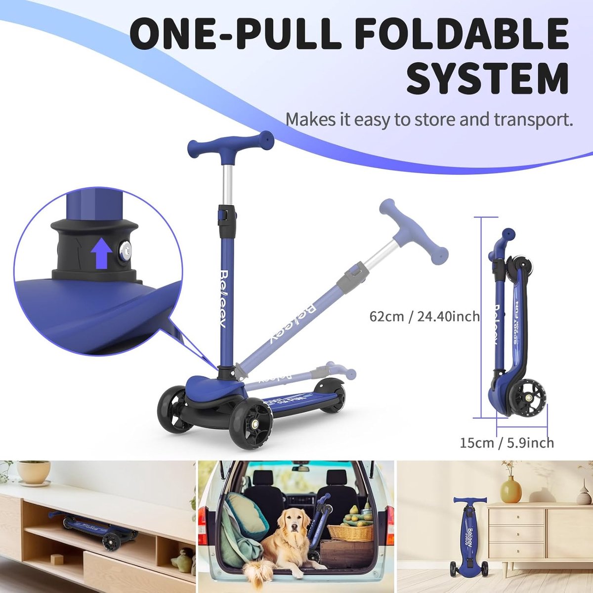 snelshoppen foldable kinder scooter voor jongens en meisjes 3 12 jaar 3 wiel kick scooter met verstelbare hoogte led verlichte wielen extra brede