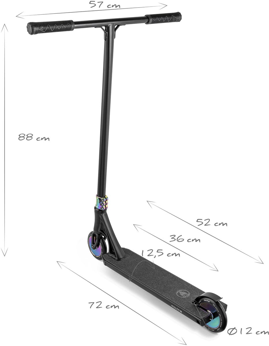 SnelShoppen - Freestyle Movino Kraken Pro Street Stunt Scooter | IHC | ABEC 9 lagers | Trick Step voor Volwassenen en Kinderen | 4,2 kg Lichtgewicht e Step kopen online