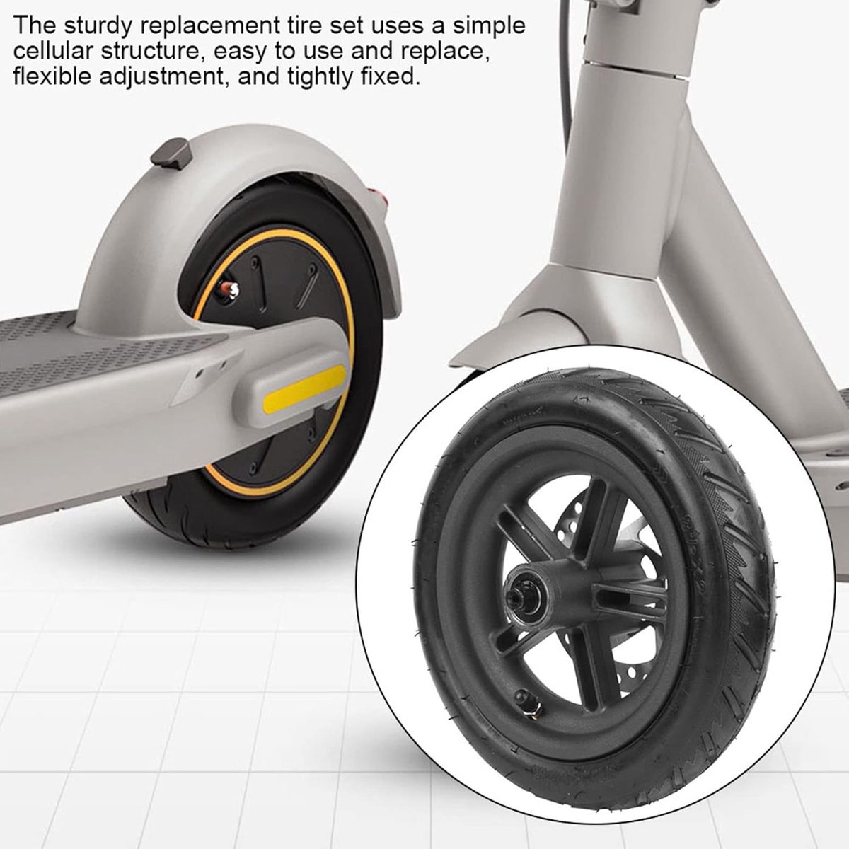 snelshoppen inflatable achterwiel en 120 disc rem accessoires voor pro elektrische scooter antislip lekvrij druk en schokabsorberend hoogwaard