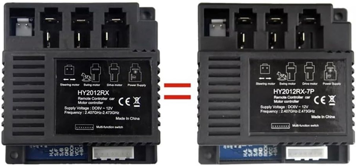 SnelShoppen - Kids Elektrische Auto Ontvanger Controller, HY2012RX Vervangingsonderdeel, Stabiele Prestaties, Eenvoudige Installatie, Voor Kinderen, S Speelgoedaccuvoertuig kopen online