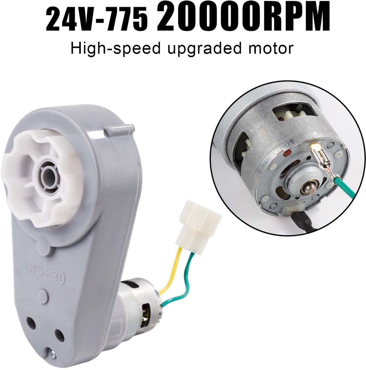 SnelShoppen - Kinderauto Versnellingsbakken 24V RS550 40000 RPM voor Power Wheels Upgrade-Motor, Hoge Snelheid, Speelgoedmotor voor Kinderen Speelgoedaccuvoertuig kopen online
