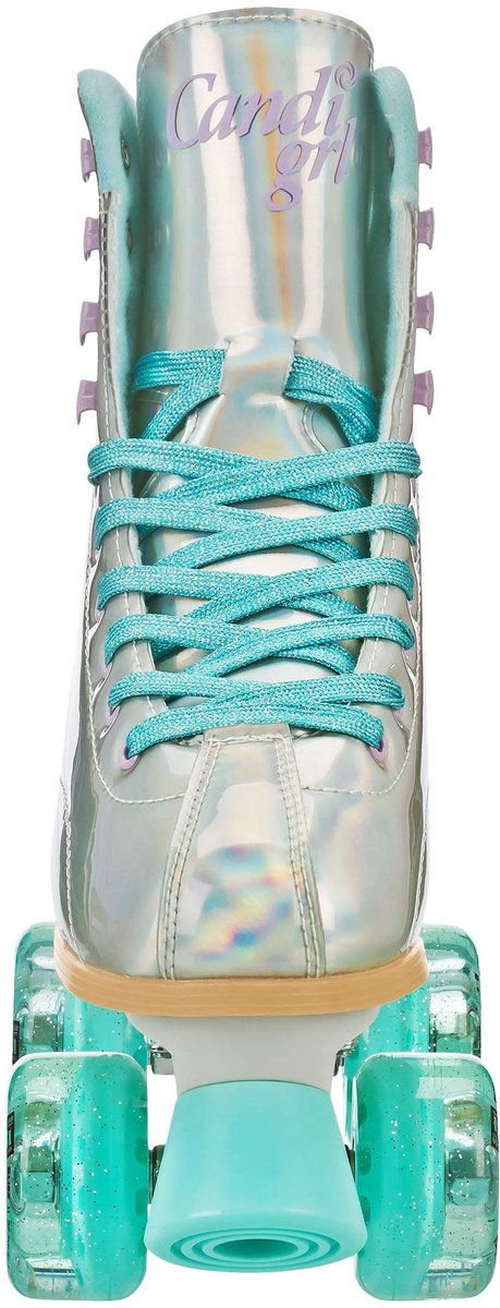 SnelShoppen - Kleurrijke Freestyle Rolschaatsen - Artistieke Quad Rolschaatsen Hologram/Blauw Maat 09 voor Jongeren en Volwassenen - Comfortabel en On Rolschaatsen kopen online