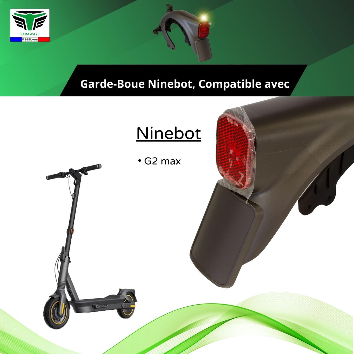 snelshoppen m365lyon spatbord achterwiel voor elektrische step ninebot max g2 duurzaam waterdicht zwart perfect voor stadsvervoer en recreatie