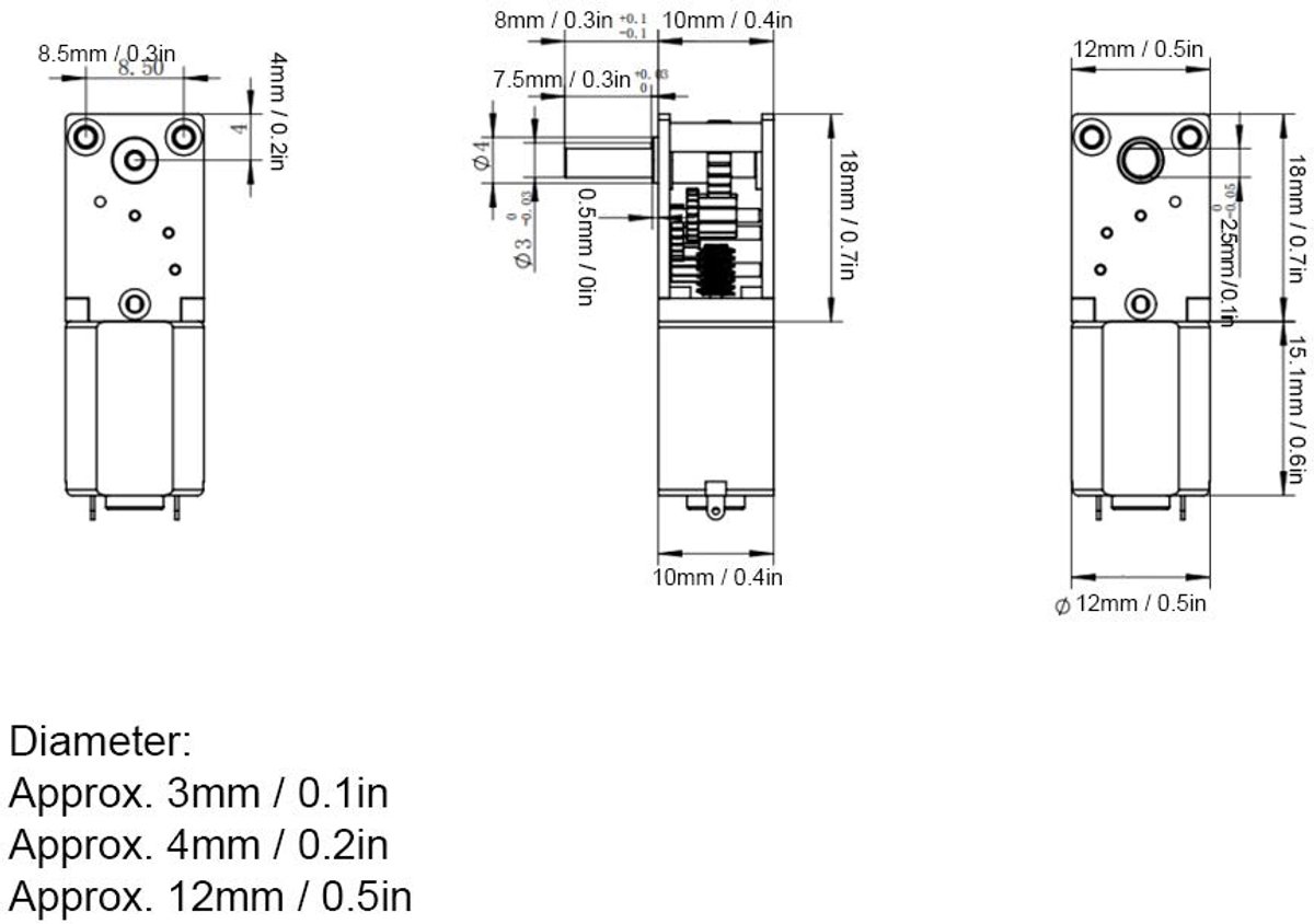 SnelShoppen - Mini Motor à Engrenages 6V - Micro Turbo N20 DC 6V 35RPM - Brushless - Ideaal voor Modelbouw, Robotica, Hobbyprojecten en Meer Speelgoedaccuvoertuig kopen online