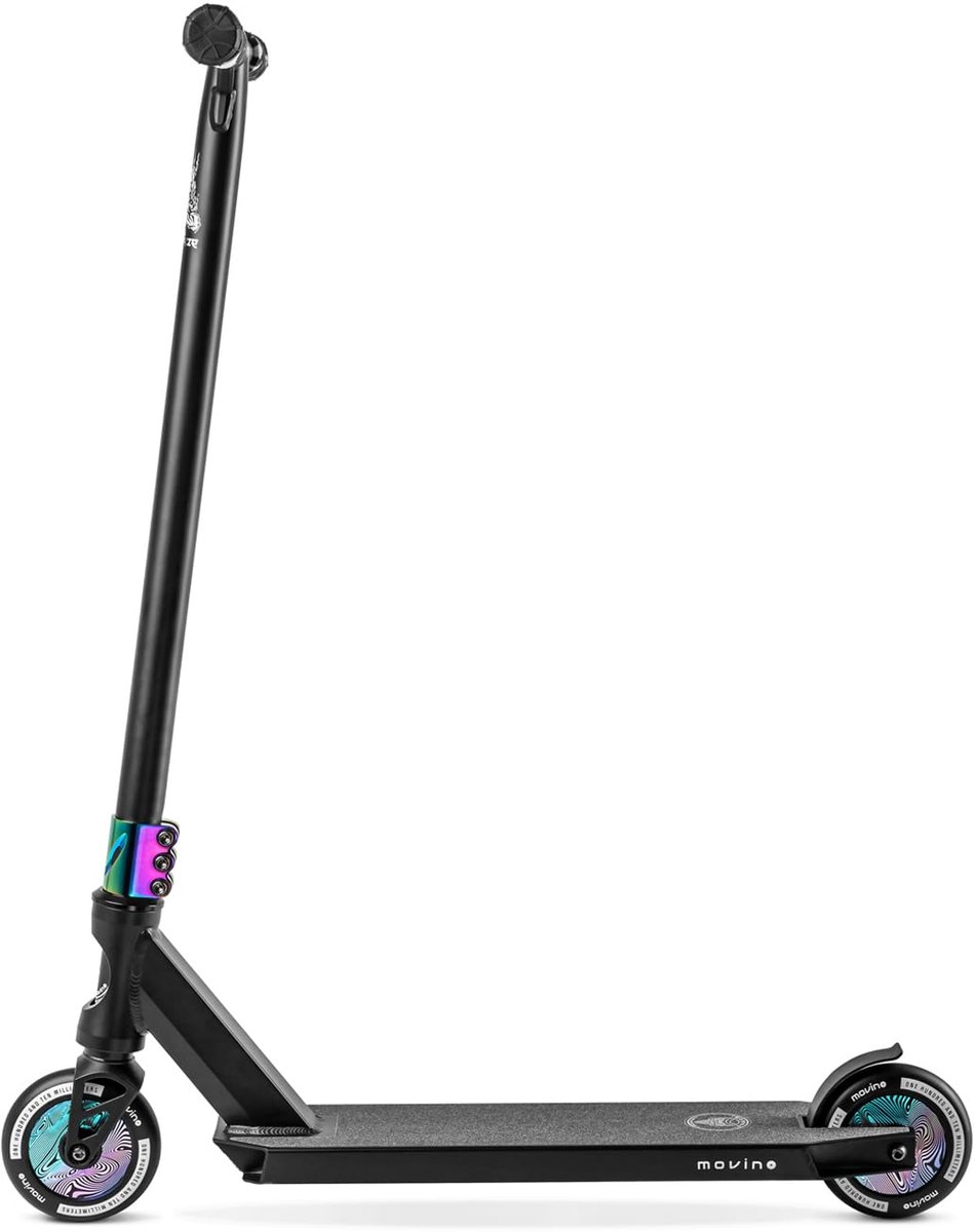 SnelShoppen - Movino Haze Professionele Freestyle Stuntstep met Abec 9 Lagers, 110 mm Wielen, Neochrome Afwerking, Belastbaar tot 100 kg, Voor Kindere Step kopen online