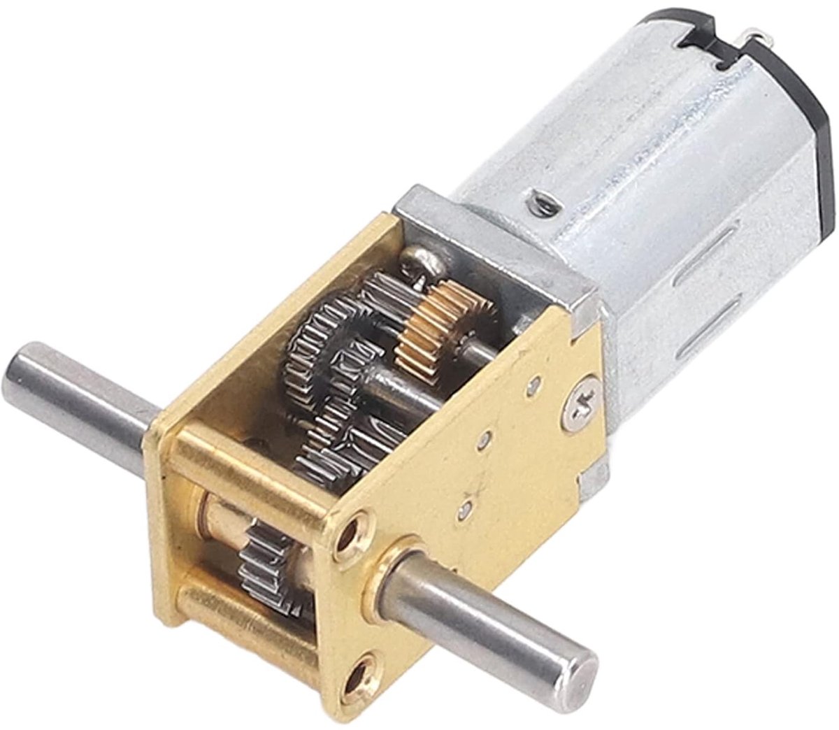 SnelShoppen - N20 Micro Worm Overbrengmotor DC 12V, Borstelloze 27rpm met Volledig Metaal Overdracht, Dubbele Golf Micro Snelheidsreductor Motor, Elek Speelgoedaccuvoertuig kopen online