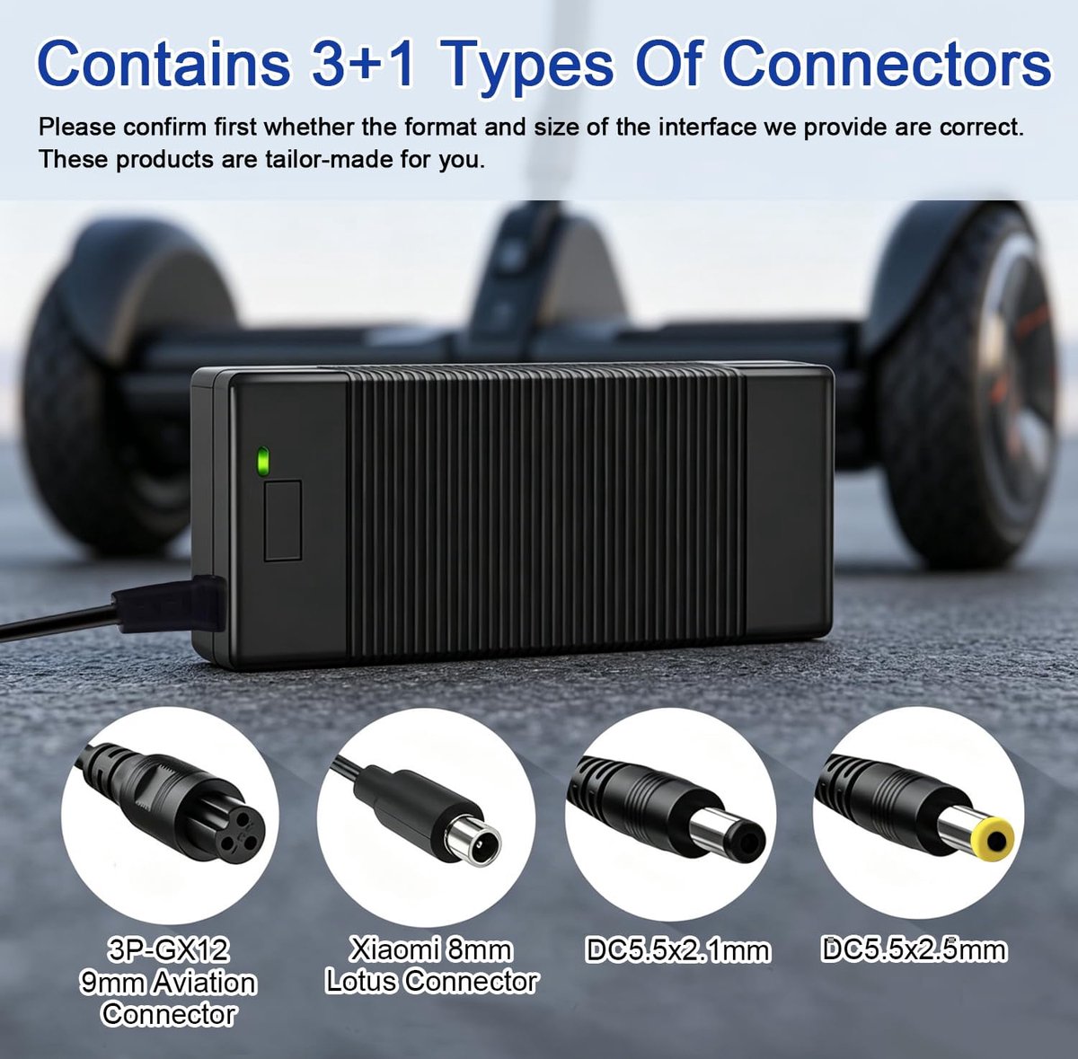 snelshoppen oplader voor elektrische step 42v 2a hoverboard oplader 36v 4 universele aansluitingen voor xiaomi m365 pro 2 segway ninebot es1 es2